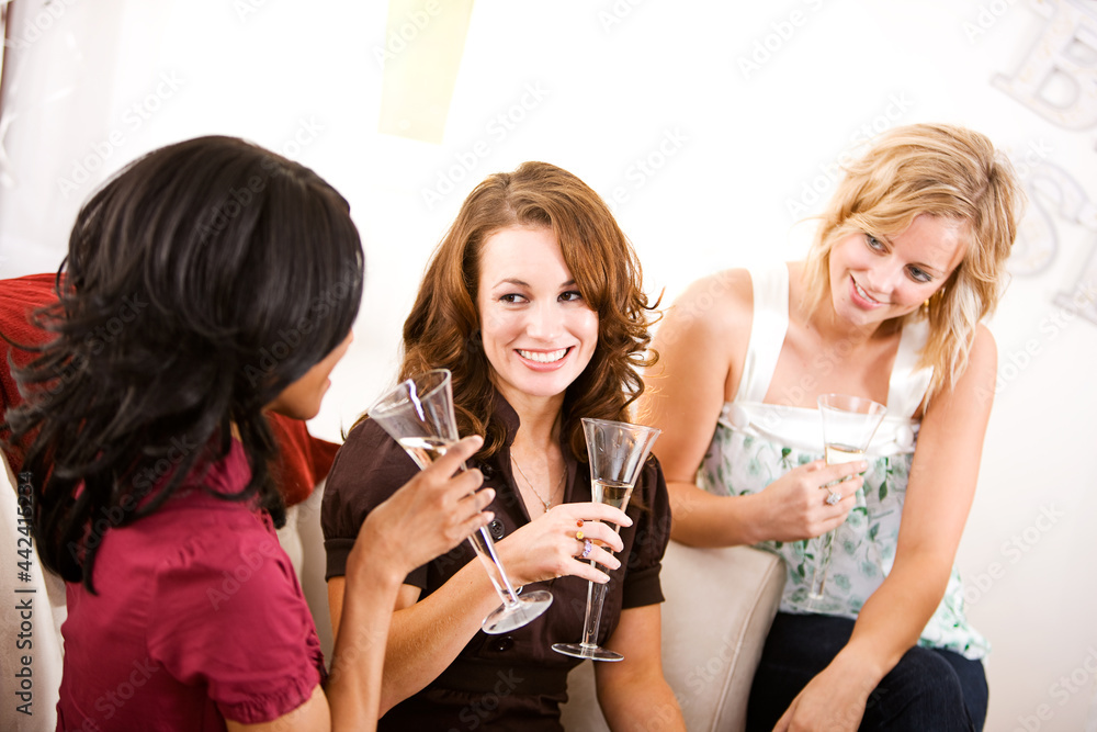 Bridal Shower: Party Guests with Champagne Bridal Shower: Party Guests with Champagne