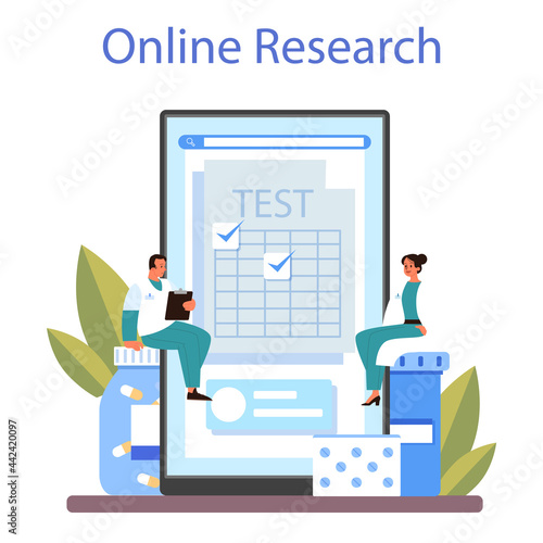 Medicine online service or platform. Healthcare specialist