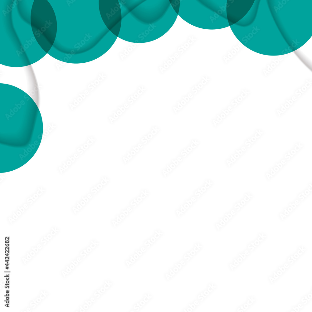 Abstract background with colorful paper cut shapes. Design for poster, banner, card. White and green abstract round illustration. 3D paper images with a subtle blend of bright colors. Copy space Abstract background with colorful paper cut shapes. Design for poster, banner, card. White and green abstract round illustration. 3D paper images with a subtle blend of bright colors. Copy space