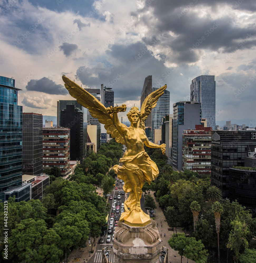 Φωτογραφία Angel de la Independencia dron Ciudad de Mexico
