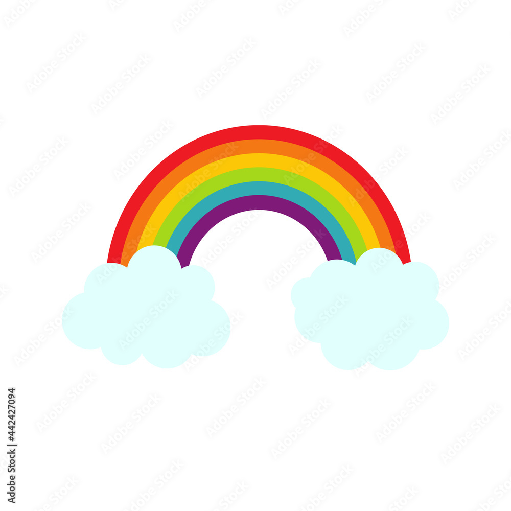 Rainbow LGBT flag - paint style vector illustration. Rainbow LGBT flag - paint style vector illustration.