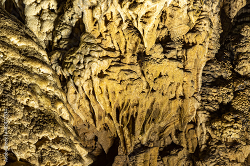 Sarikaya Cave, located in Duzce, Turkey, offers a wonderful view with natural formations, stalactites and stalagmites.