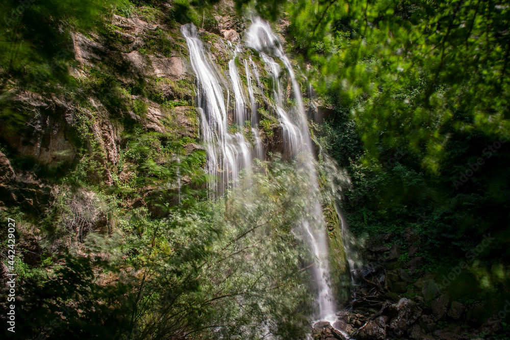 Saklikent Waterfall located in the borders of Yigilca district of Düzce province of Turkey.