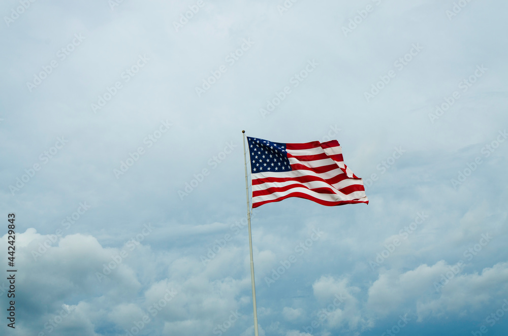 US Flag in Clouds US Flag in Clouds