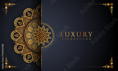 Luxury mandala background with golden arabesque pattern Arabic Islamic east style. decorative mandala for print, poster, cover, brochure, flyer, banner.