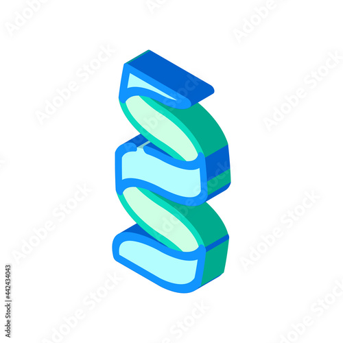 protein in nutrition isometric icon vector. protein in nutrition sign. isolated symbol illustration