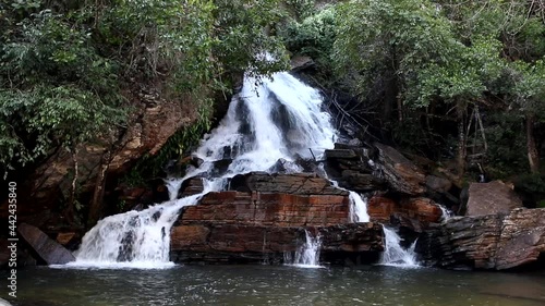 The Waterfall Old Mill or Chachoeira da Usina Velha just outside of the city of Pirenopolis, Brazil photo