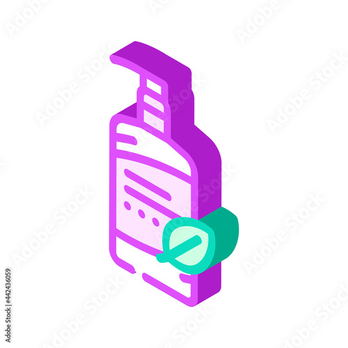 facial cleansing milk isometric icon vector. facial cleansing milk sign. isolated symbol illustration