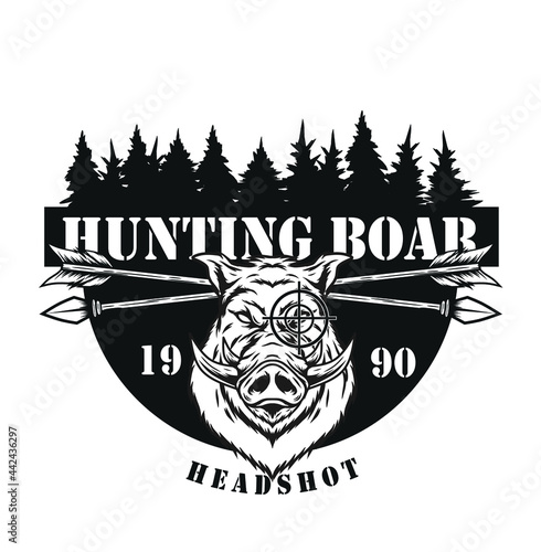 Hunting Boar Logo Design