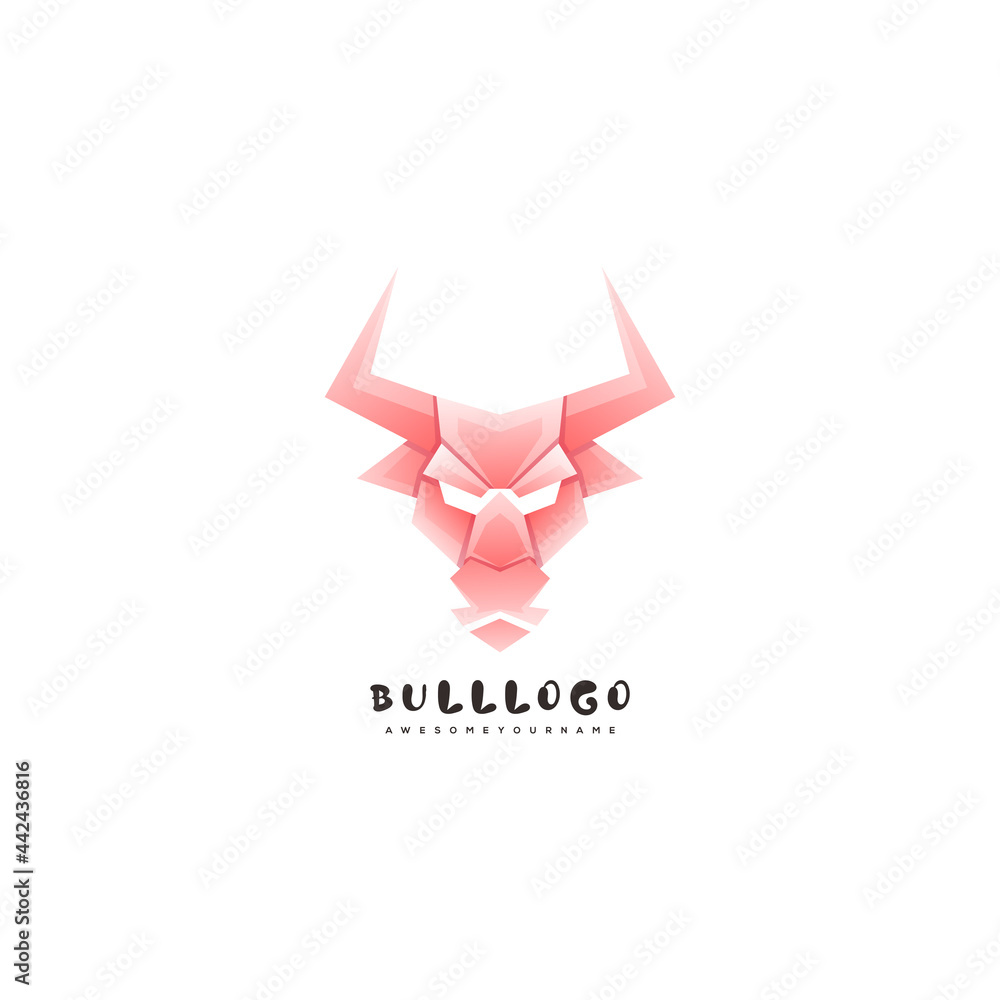 buffalo colorful logo design ilustration buffalo colorful logo design ilustration