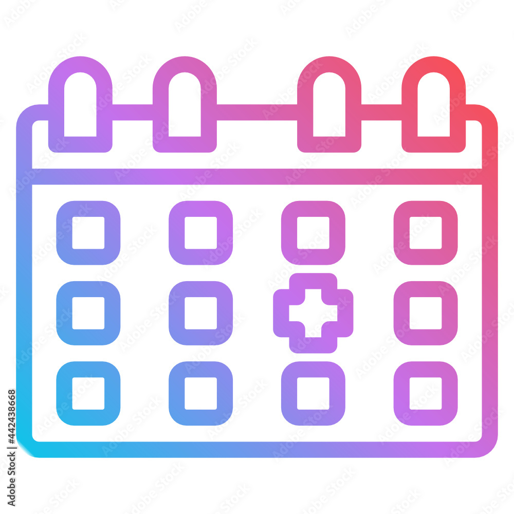 calendar gradient icon calendar gradient icon