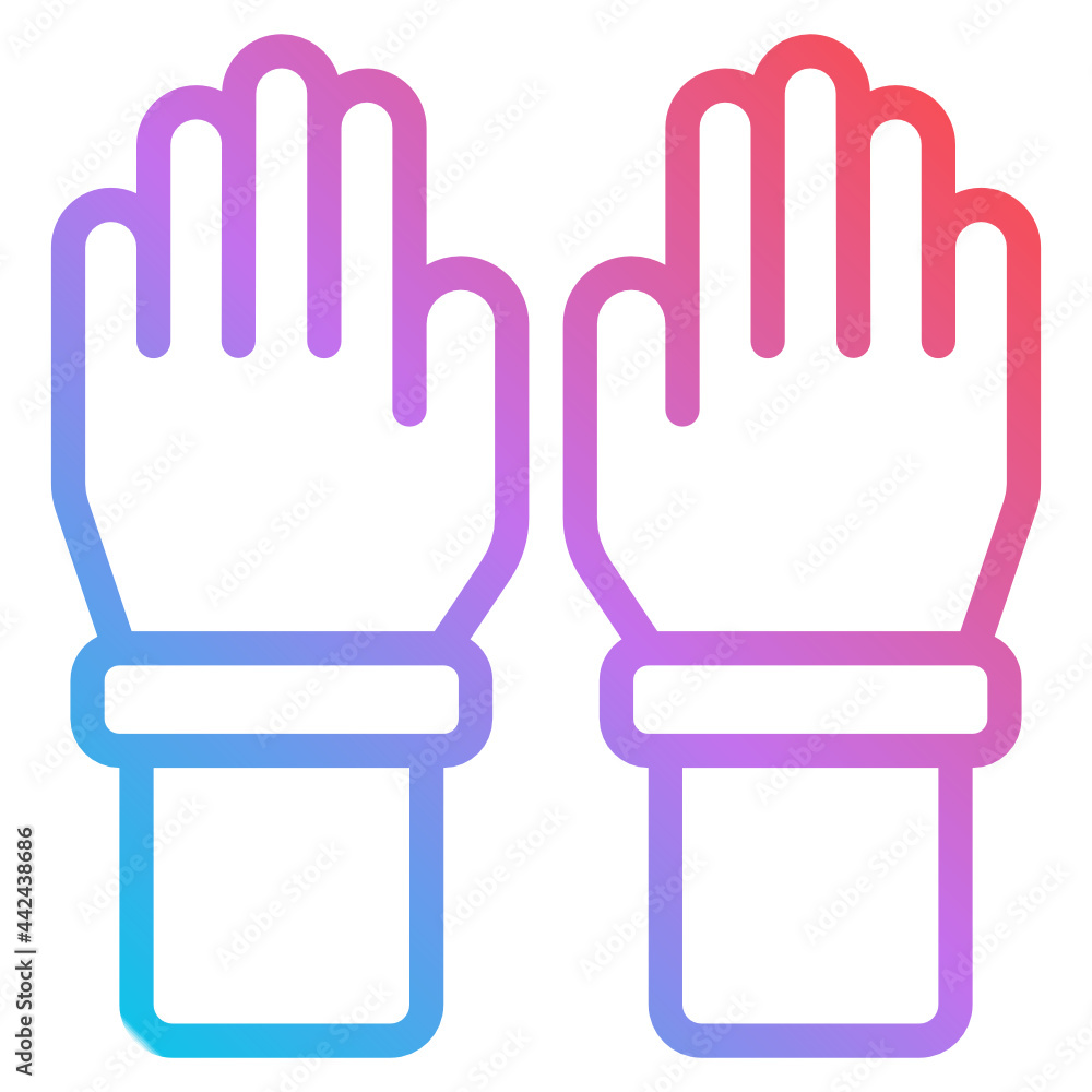gloves gradient icon gloves gradient icon