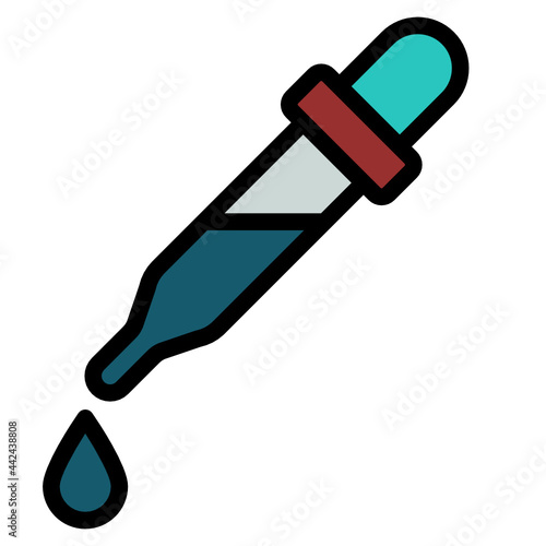 pipette line icon