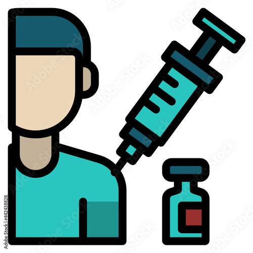 vaccination line icon