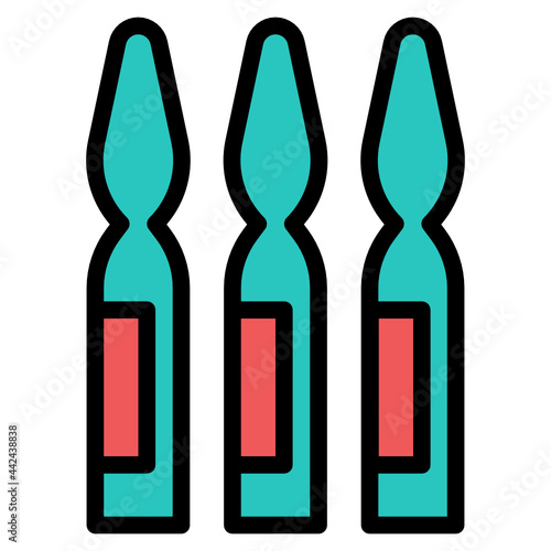ampoule line icon