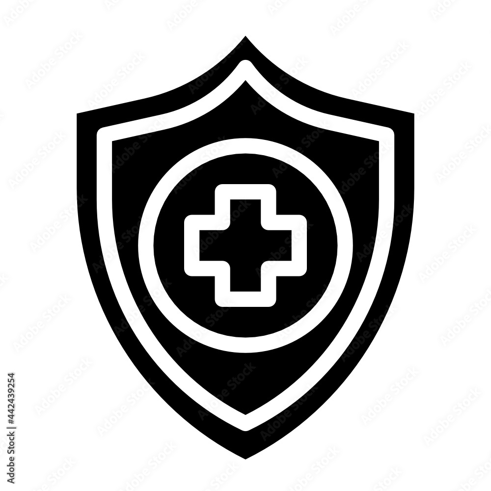 Fototapeta premium shield line icon