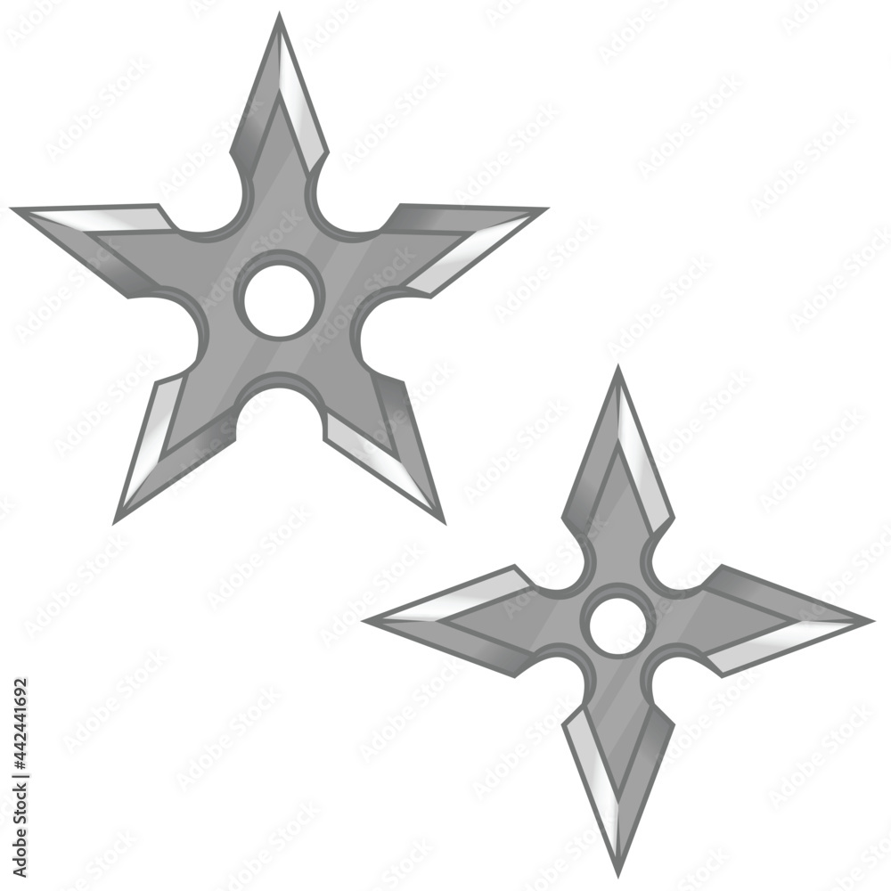 Ilustração de shuriken