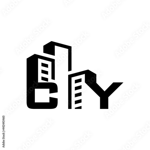 Building Construction Real Estate logo initials CY