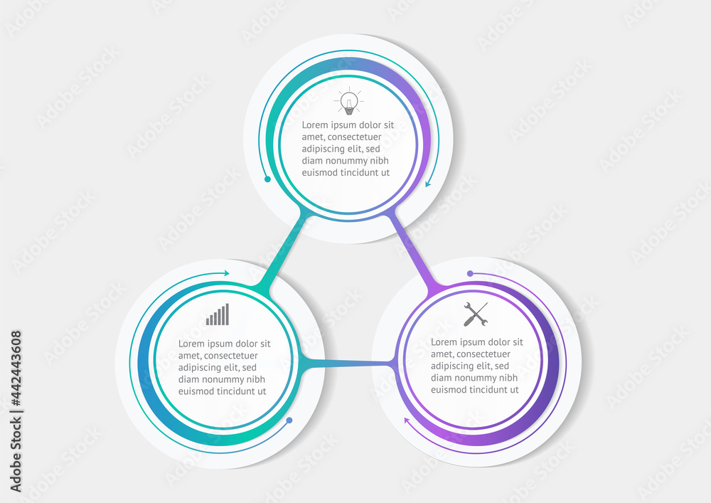 Circle infographics template Circle infographics template