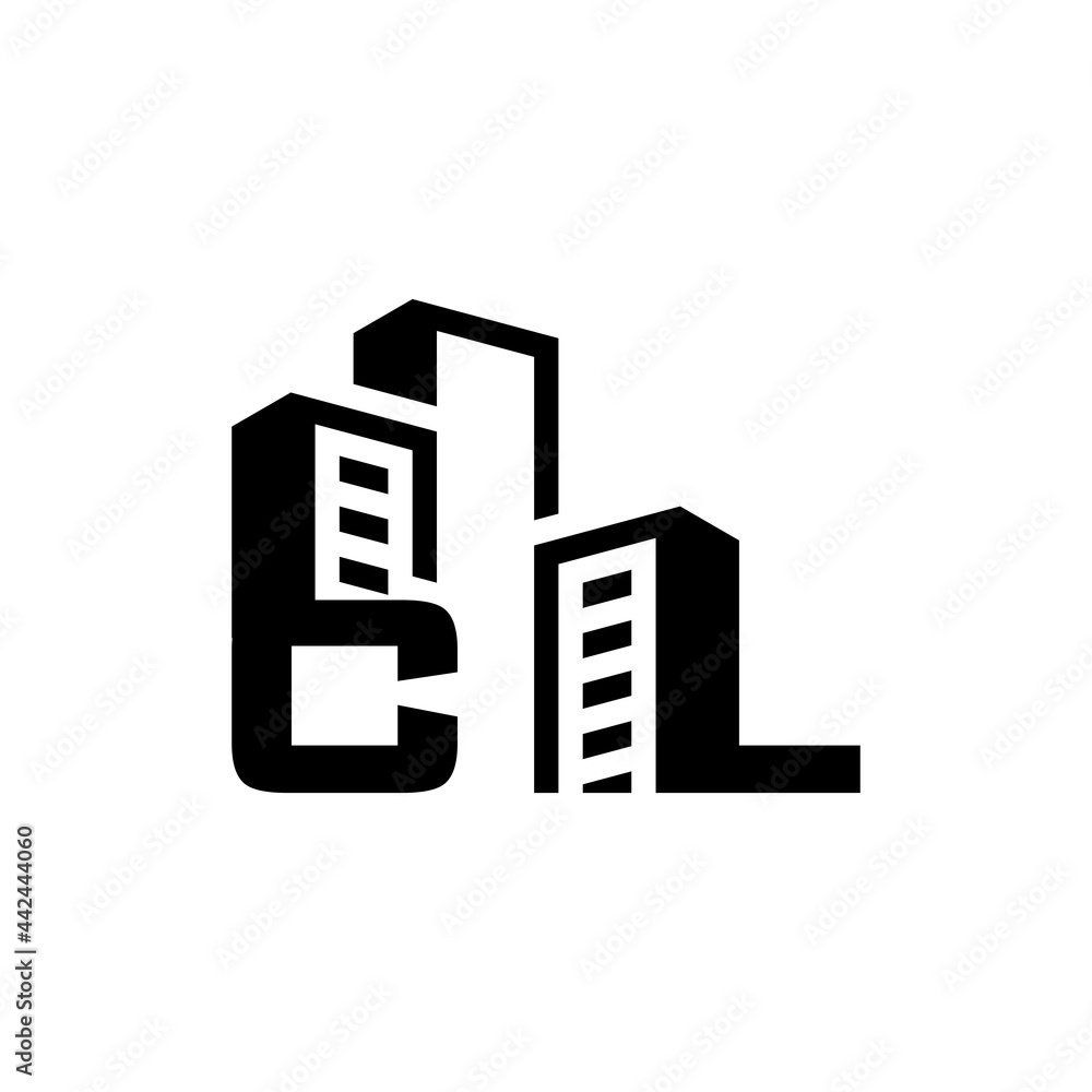 Fototapeta premium Building Construction Real Estate logo initials CL