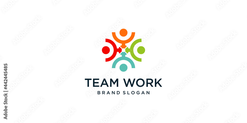 Community and team work logo abstract Premium Vector part 3 Community and team work logo abstract Premium Vector part 3