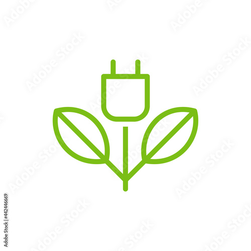 green energy logo template vector icon