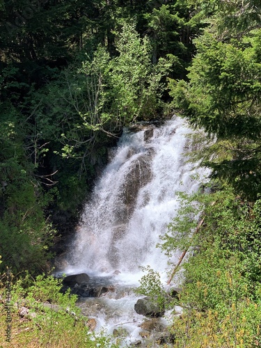 A Beautiful Waterfall in Mount Rainer National Park