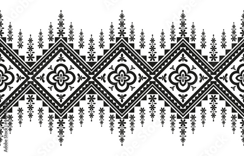 Geometric ethnic oriental ikat pattern traditional Design