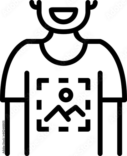t-shirt outline icon
