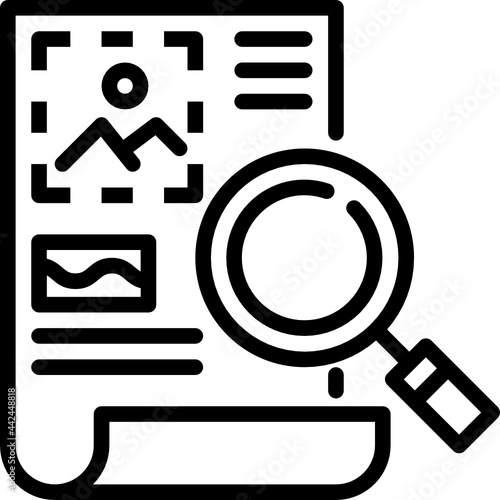 printing proof outline icon