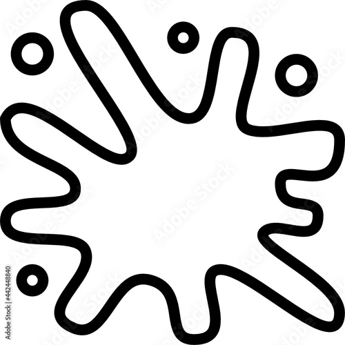 color splash outline icon