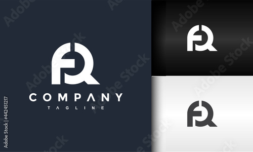monogram letter FQ logo