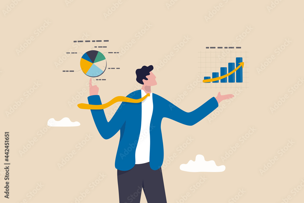 Market analysis or economy and financial statistics presentation, growth data diagram or corporate business plan concept, smart businessman present virtual analysis graph and chart oh his both hands. Market analysis or economy and financial statistics presentation, growth data diagram or corporate business plan concept, smart businessman present virtual analysis graph and chart oh his both hands.