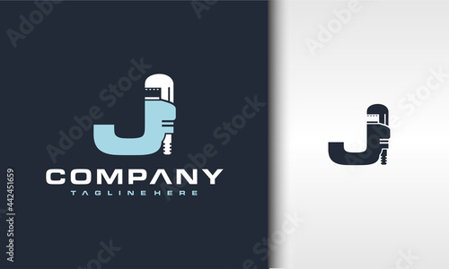letter J wrench adjustable logo