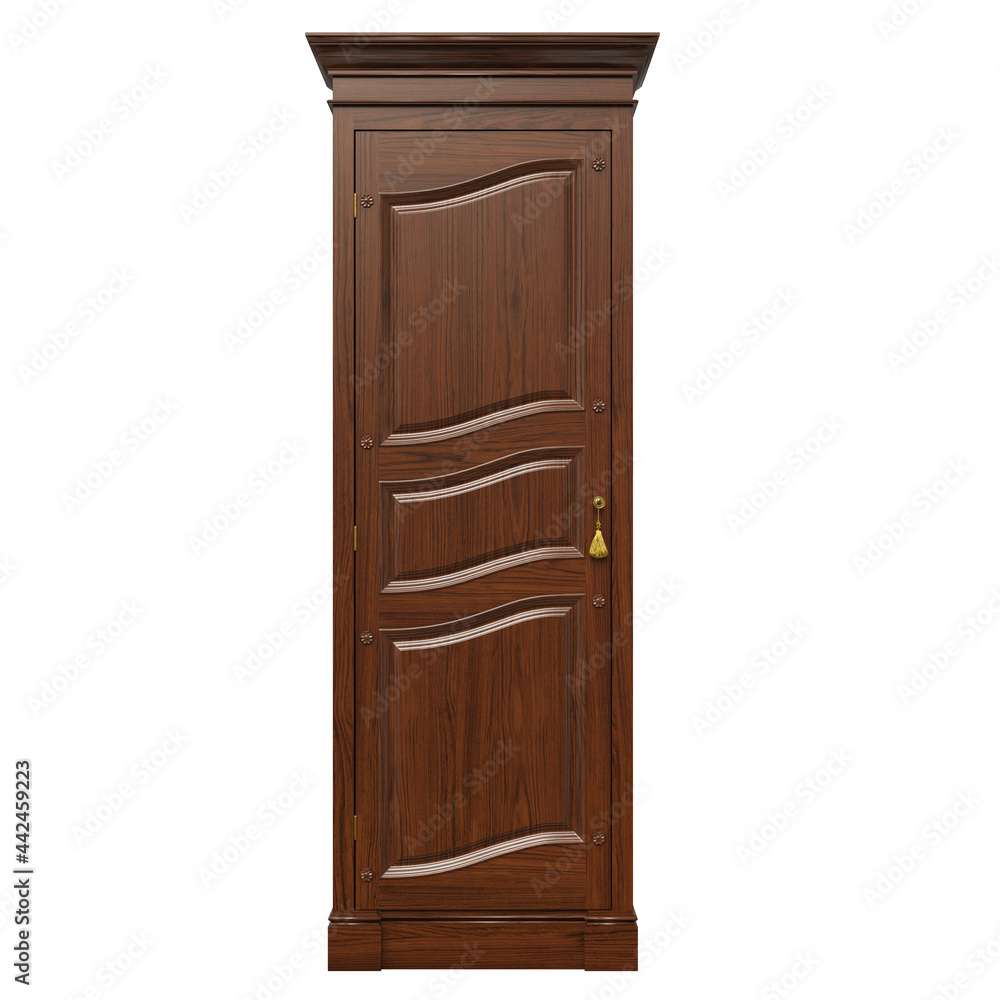 3d image wooden cabinet in classic style 3d image wooden cabinet in classic style