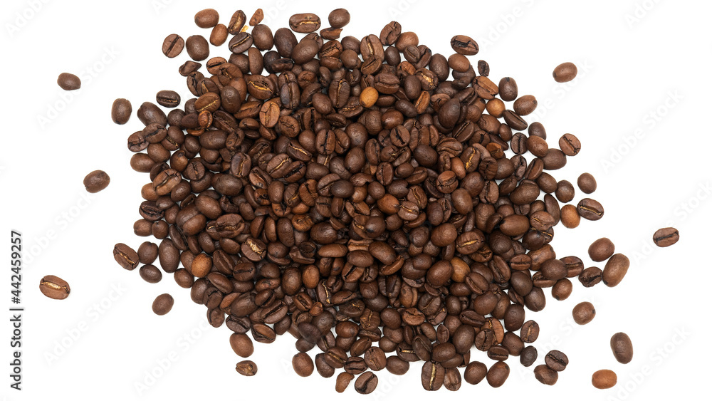 Coffee beans on white background Coffee beans on white background