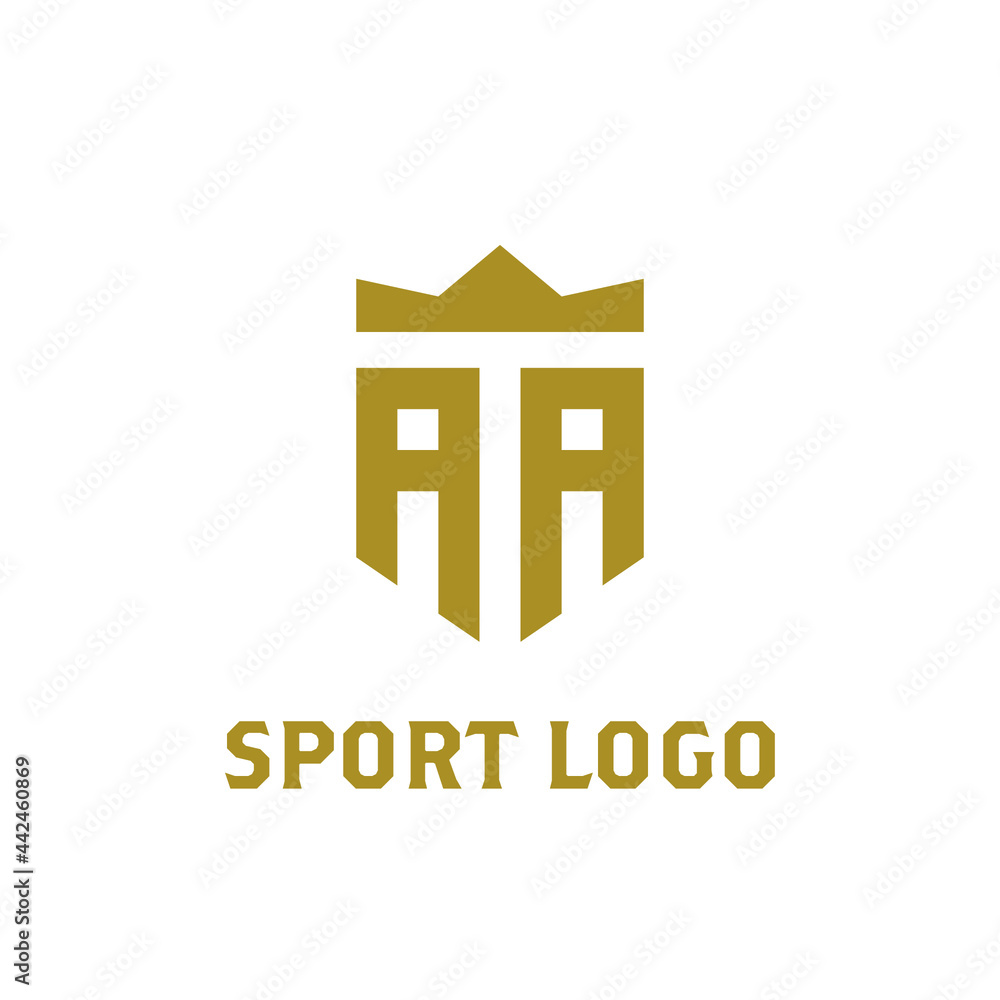 aa logo, a a initial logo with crown. elegant letter sport logo, shield aa logo aa logo, a a initial logo with crown. elegant letter sport logo, shield aa logo