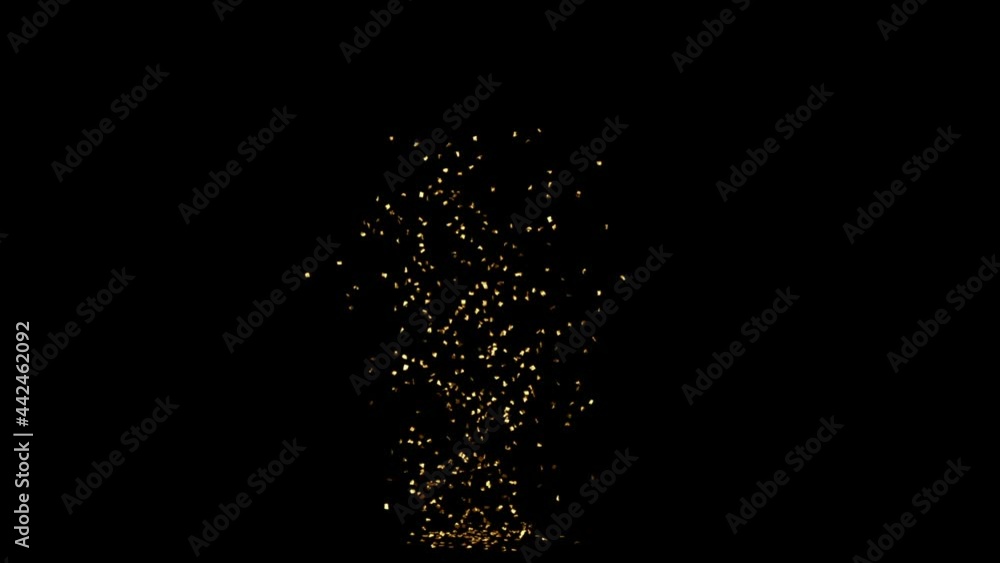 Golden Confetti Explosion Stock Video Golden Confetti Explosion Stock Video