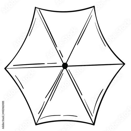 Beach umbrella 3 bw
