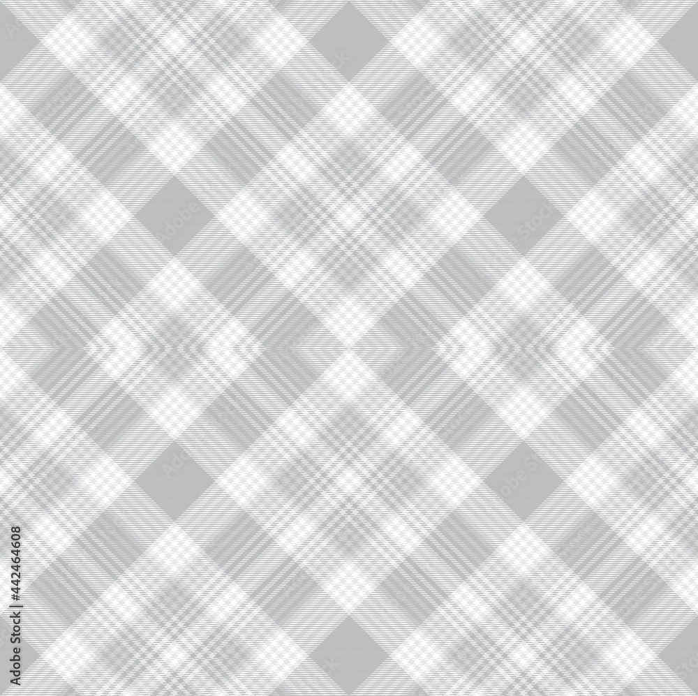 Fototapeta premium White Argyle Plaid Tartan textured Pattern Design
