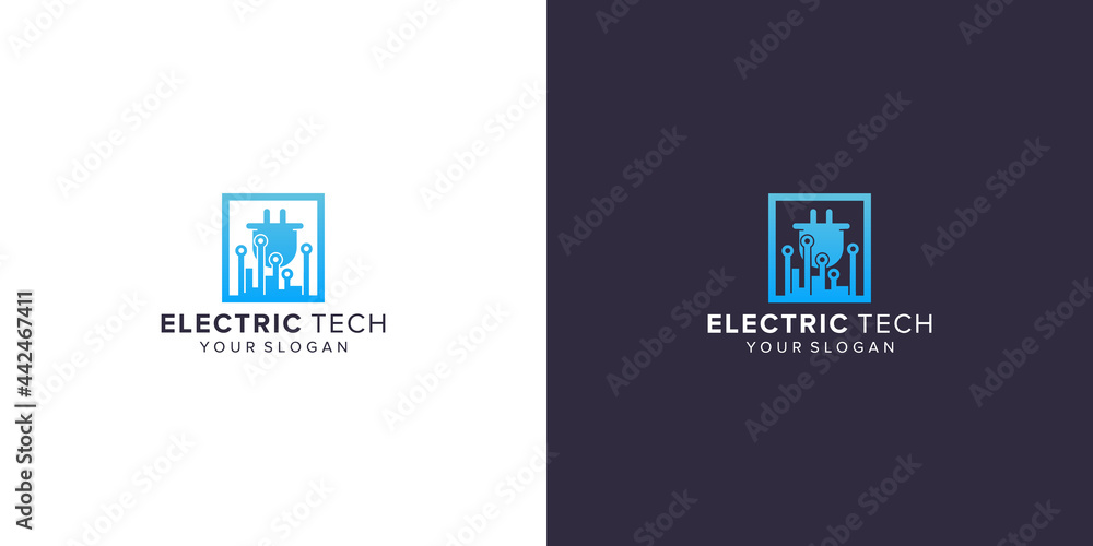 electric tech logo design vector electric tech logo design vector