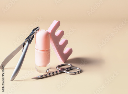 Фотография Modern nail care still life