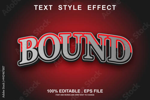 bound text effect editable