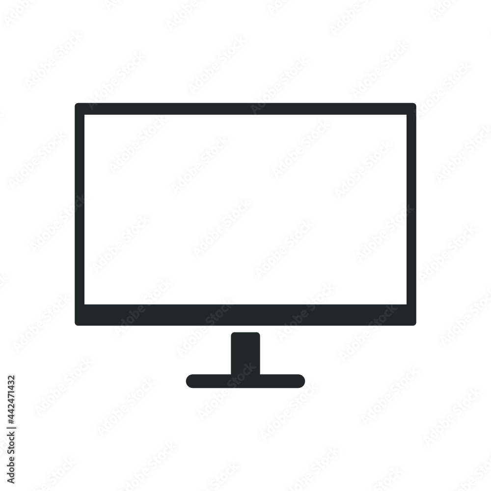 desktop monitor icon design vector desktop monitor icon design vector