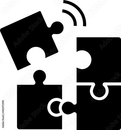 Puzzle Icon. Business concept icon style