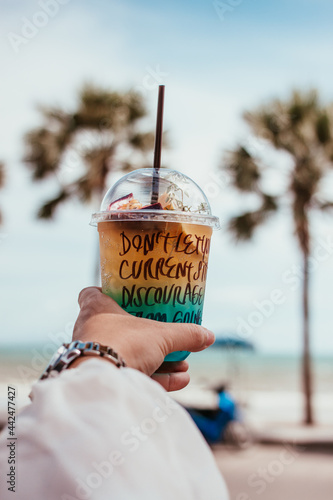 cup of coffee  blurred background