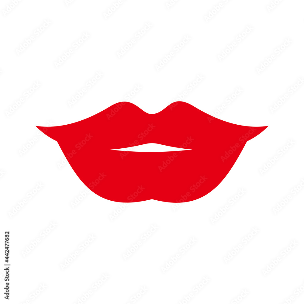 Lips icon vector illustration sign Lips icon vector illustration sign