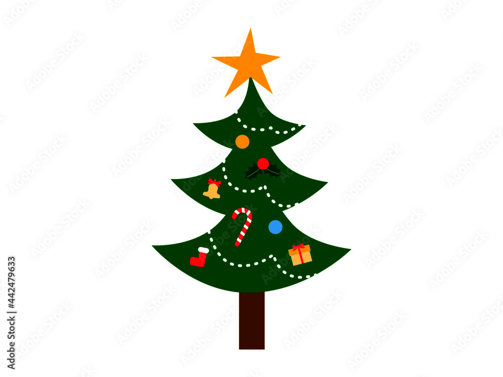 クリスマスツリーイラスト クリスマスツリーイラスト