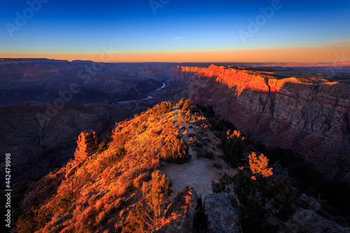 Grand Canyon Sunset from Desert View  Grand Canyon National Park  Arizona