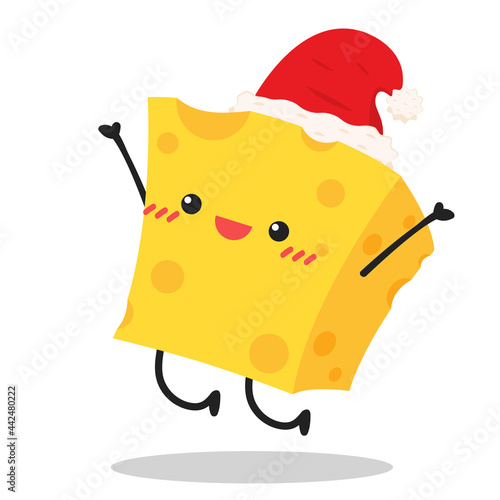 Cheese character design. Cheese on white background. symbol. mascot.
